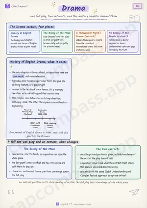 Drama revision notes, page 1 of 3