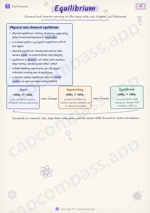 Equilibrium revision notes, page 1 of 5