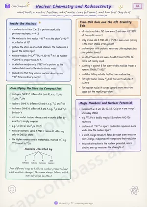 Nuclear Chemistry and Radioactivity revision notes, page 1 of 6