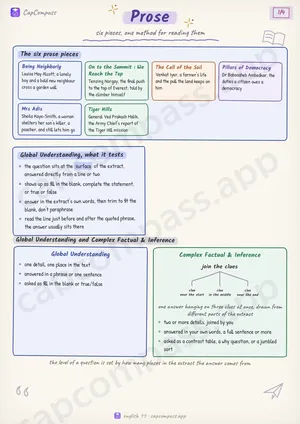 Prose revision notes, page 1 of 4